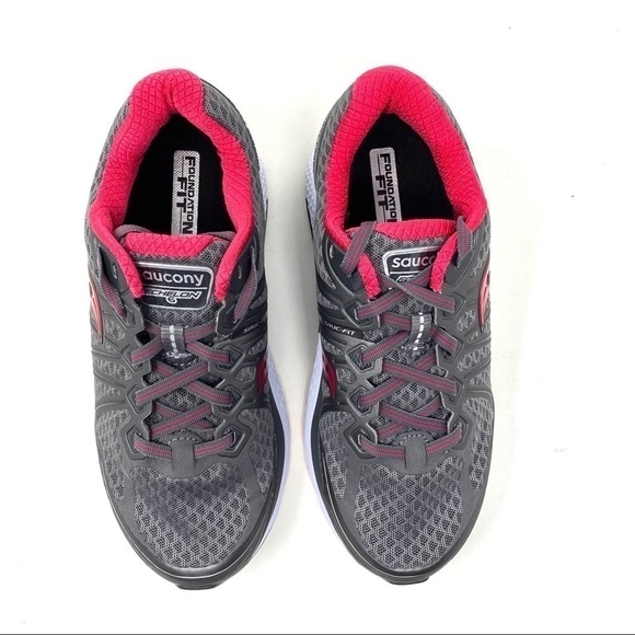 Saucony Echelon 6 grey pink running shoes - Picture 4 of 8